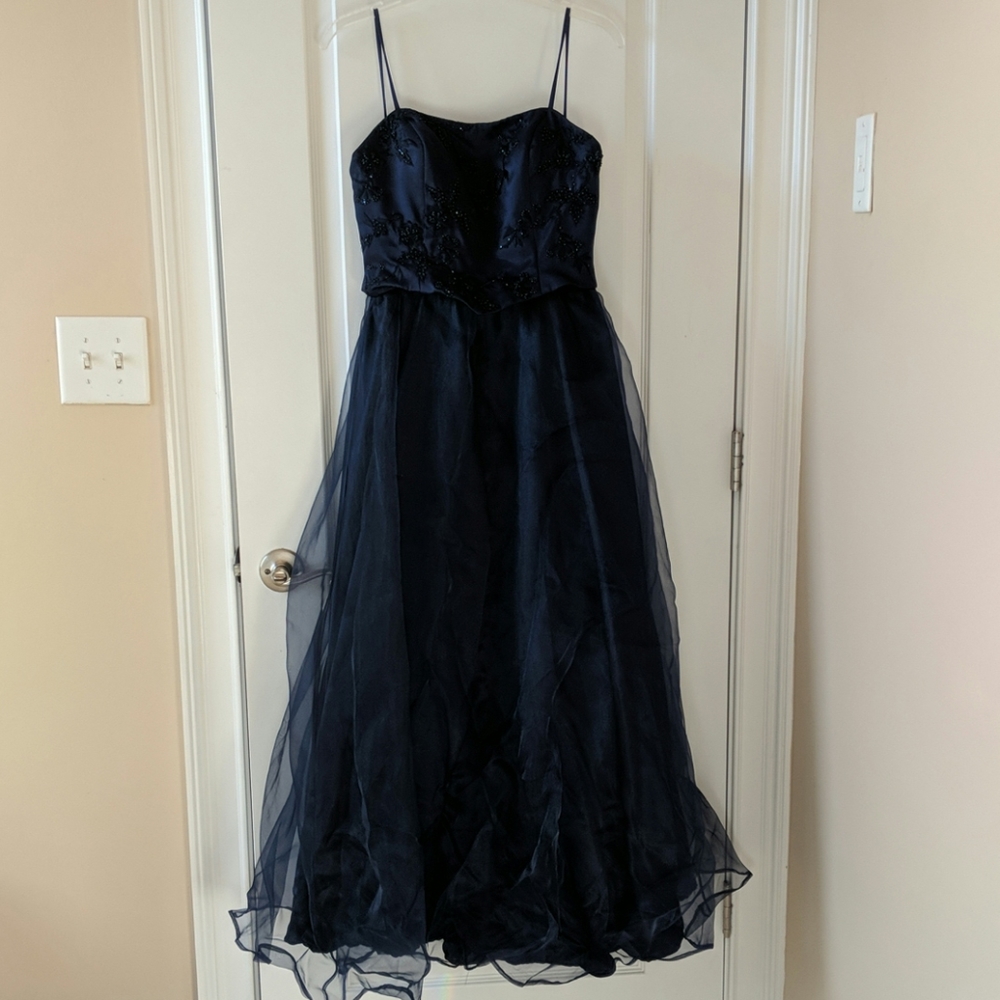 Navy blue formal dress